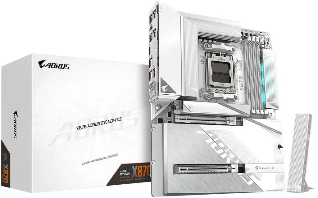GIGABYTE X870 AORUS STEALTH ICE AMD AM5 Motherboard