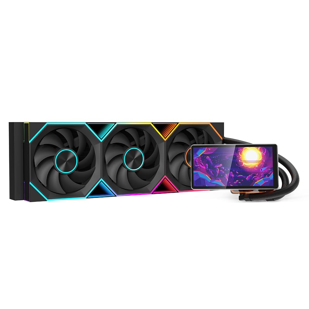 Jungle Leopard PF 360 CPU Water AIO Cooler Liquid Cooling Black