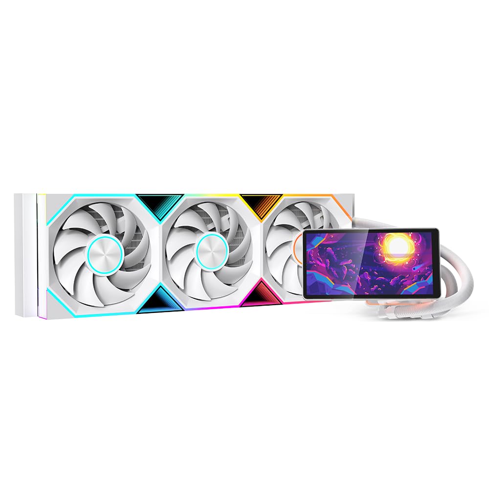 Jungle Leopard PF 360 CPU Water AIO Cooler Liquid Cooling White
