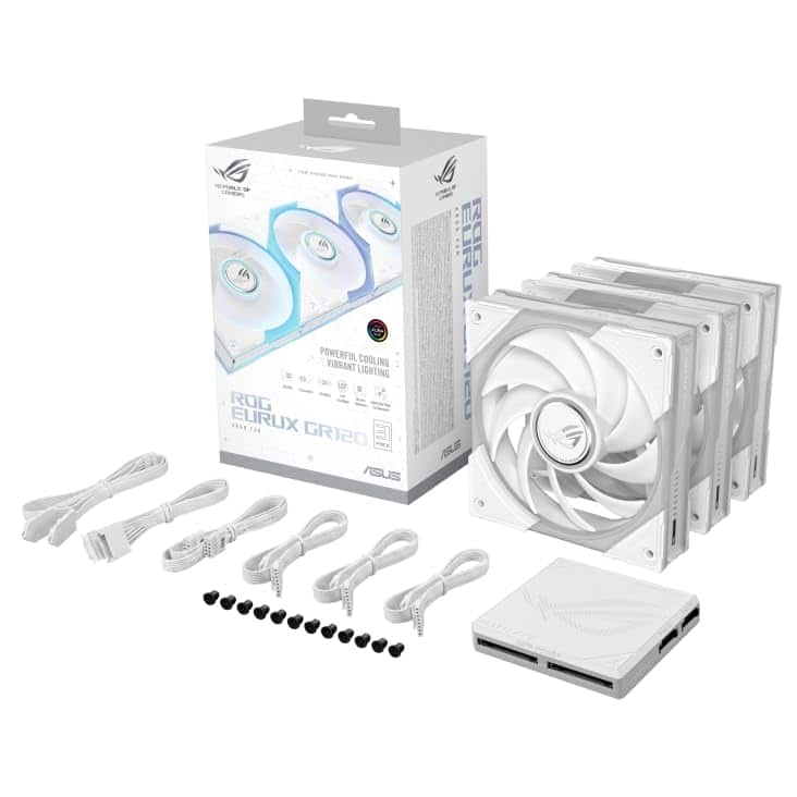 ASUS ROG Eurux GR120 ARGB Fan White Edition Triple Pack