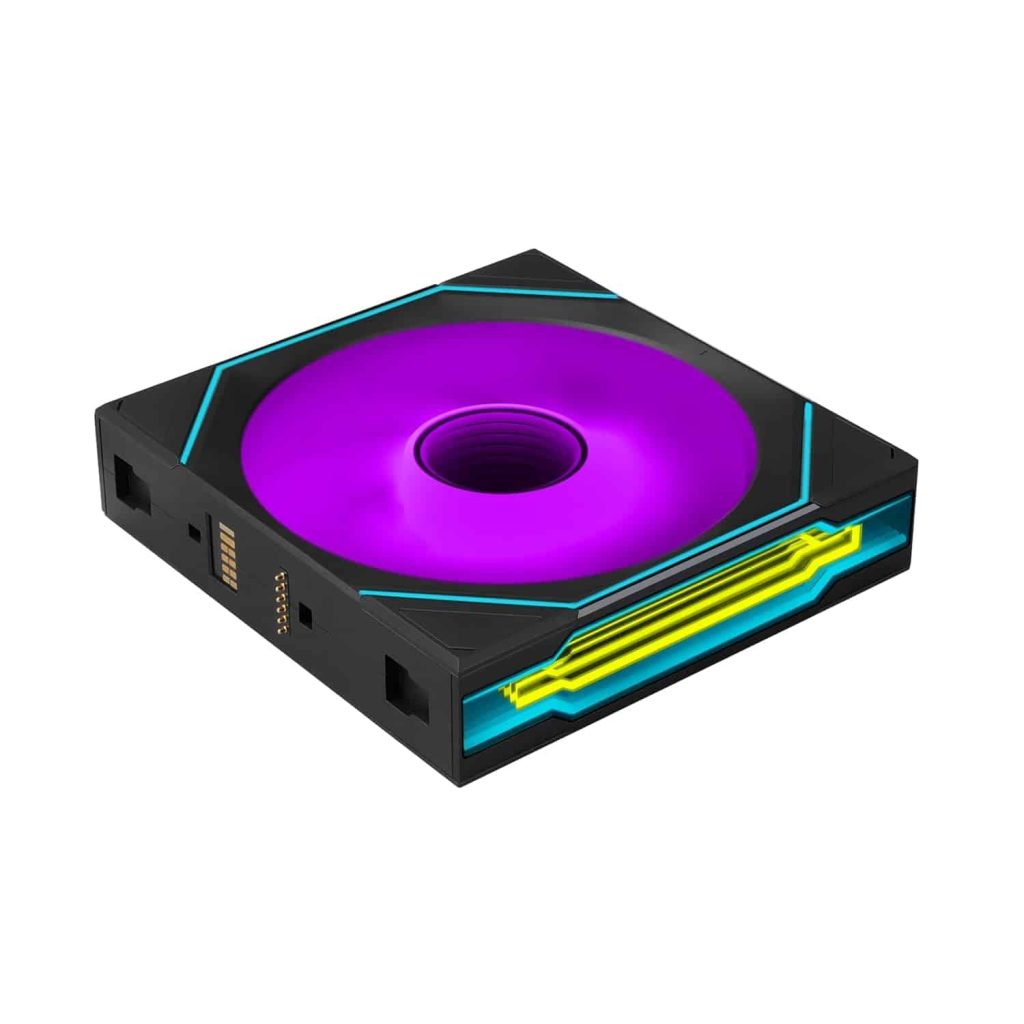 Lian Li UNI FAN SL-INF Flex 120mm ARGB Fan – Normal Blade, Infinity Mirror, Single Pack, No Controller, Black (12SLIN1F1B)