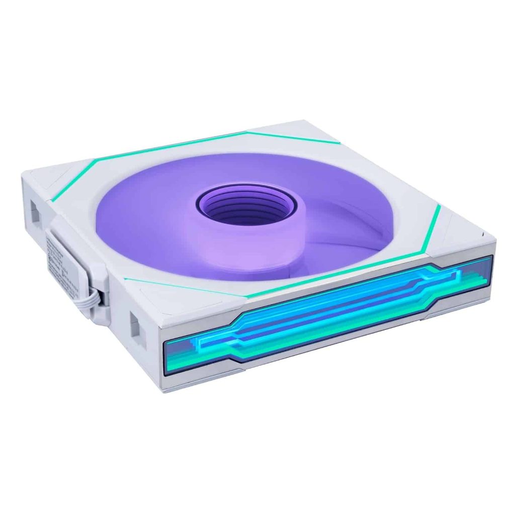 LIAN LI UNI FAN SL-INFINITY Wireless 140mm ARGB PWM Fan, Normal Blade, White