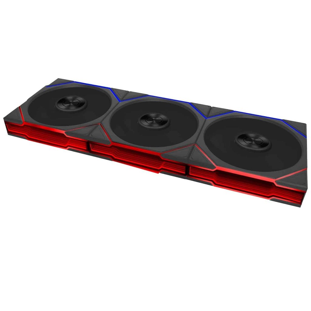 Lian Li UNI FAN TL Flex 120mm Normal Blade ARGB Case Fan with Controller – Black (Pack of 3)