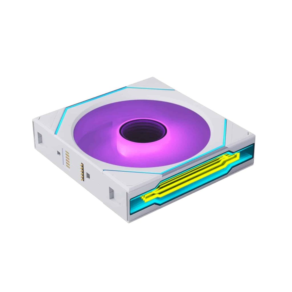 Lian Li UNI FAN SL-INF Flex 120mm ARGB Fan – Normal Blade, Infinity Mirror, Single Pack, No Controller, White (12SLIN1F1W)