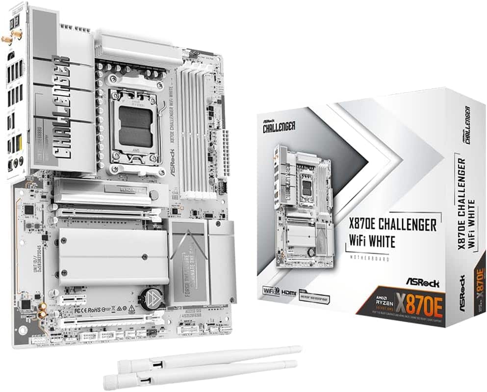 ASRock X870E Challenger WiFi White AM5 ATX