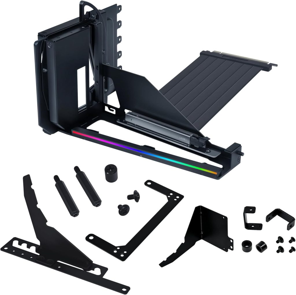 Lian Li ATX PC Case 4 Slots Vertical GPU Kit (VG4v4 Black)