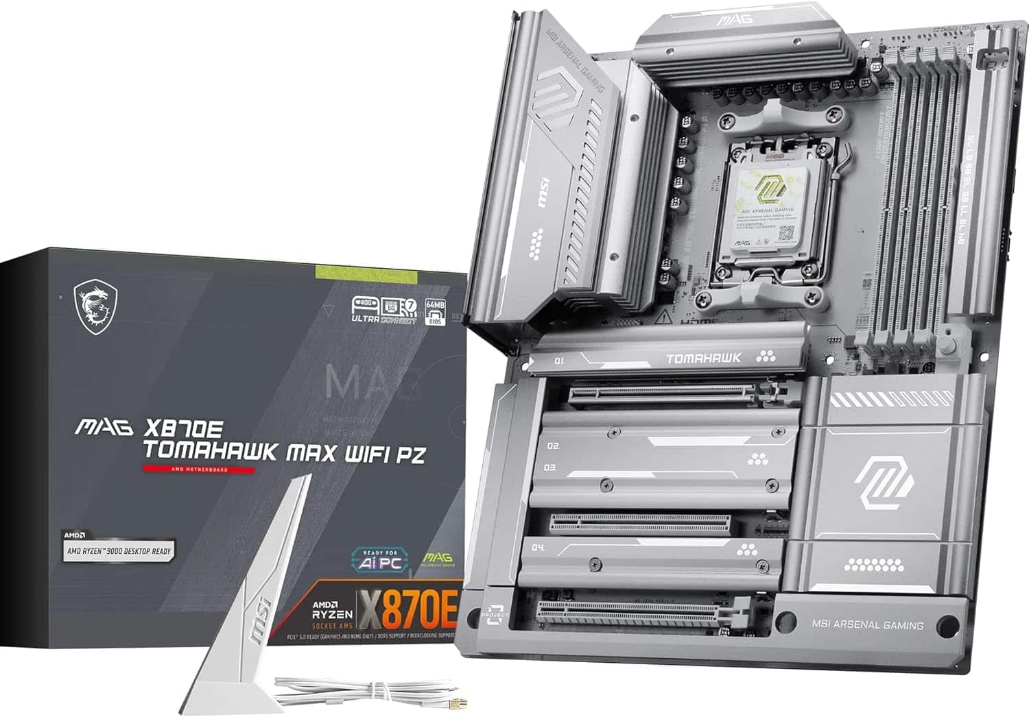 MSI MAG X870E Tomahawk MAX WiFi PZ Motherboard