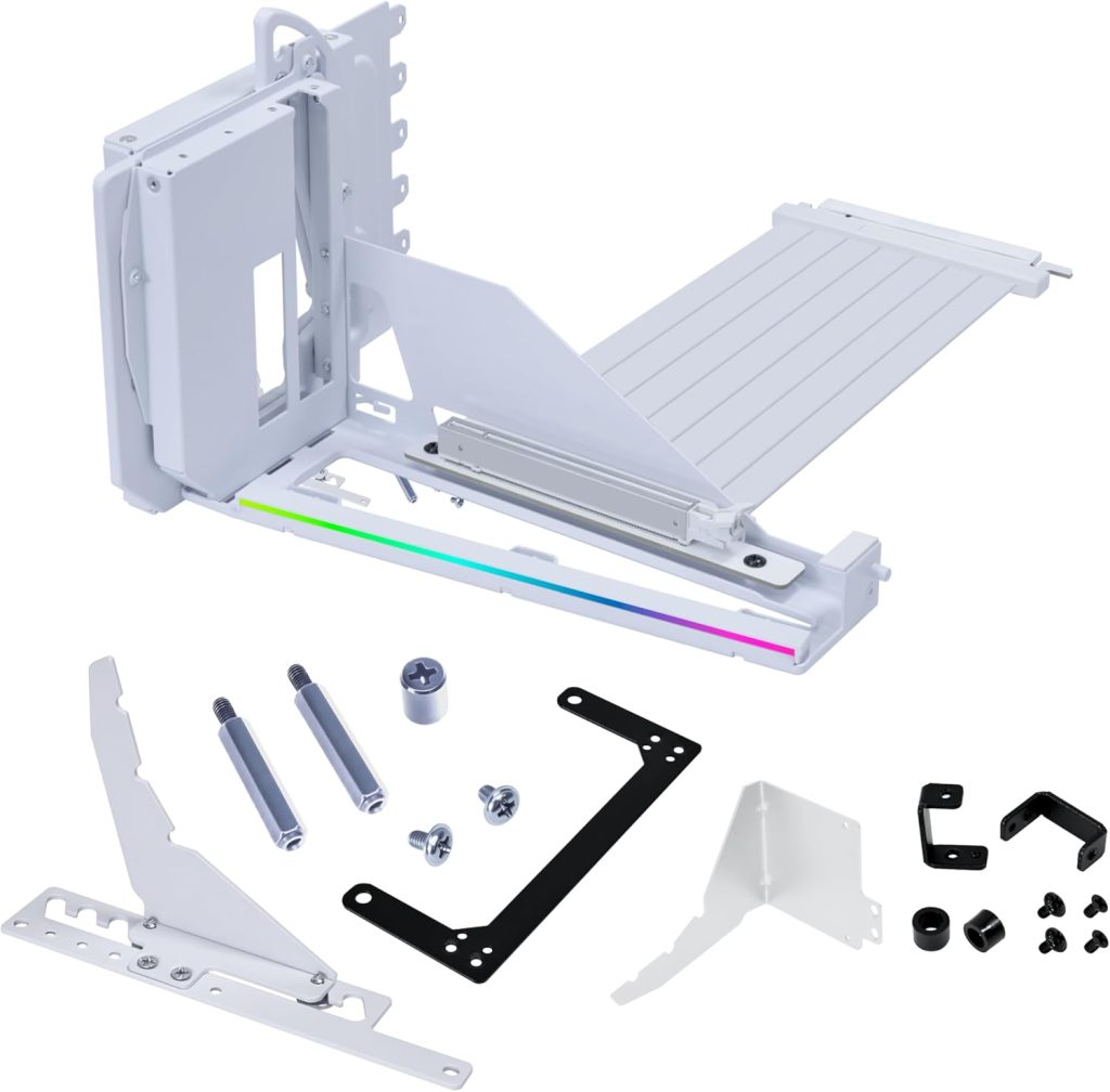 Lian Li ATX PC Case 4 Slots Vertical GPU Kit (VG4v4 White)