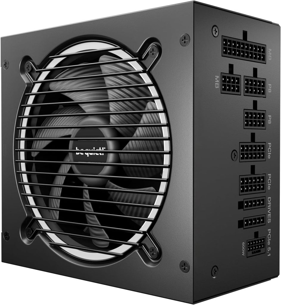be quiet! Pure Power 13 M 1000W Power Supply, 80 Plus® Gold Certification, ATX 3.1 PSU