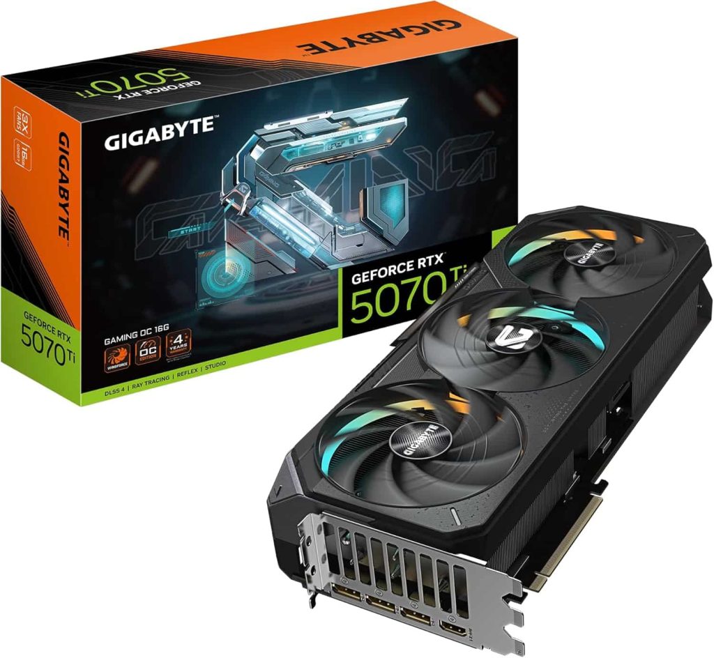 GIGABYTE AORUS GeForce RTX 5070 Ti Master 16G Graphics Card