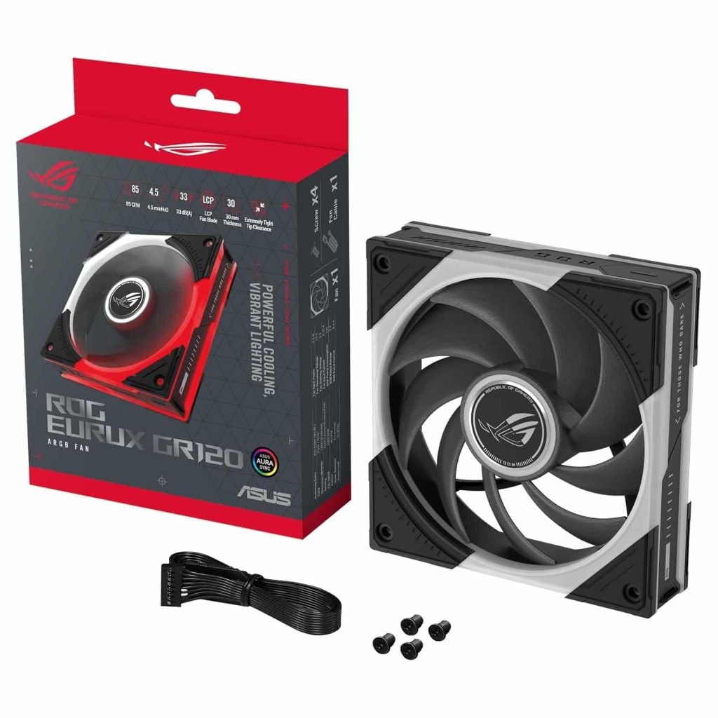 ASUS ROG Eurux GR120 ARGB Standard PWM Fan Single Pack 120mm