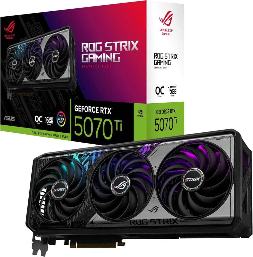 ASUS ROG Strix GeForce RTX 5070 Ti OC Edition 16GB GDDR7 Graphics Card