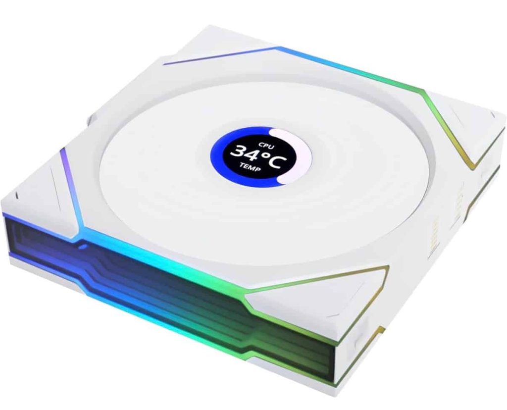 Lian Li /White/ 1-Pack UNI FAN TL Wireless   LED / LCD  120mm /Forward Blade