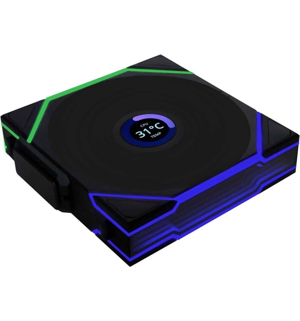 Lian Li /Black/ 1-Pack UNI FAN TL Wireless   LED / LCD  120mm /Forward Blade