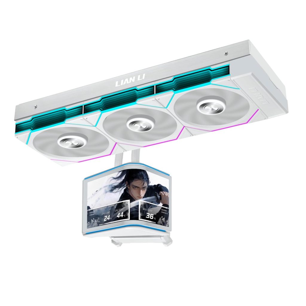 Lian Li Hydroshift II OLED Curved 360 White